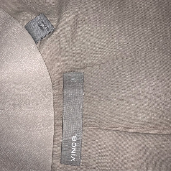 Vince Rib Panel Leather Moto Jacket - Picture 4 of 5